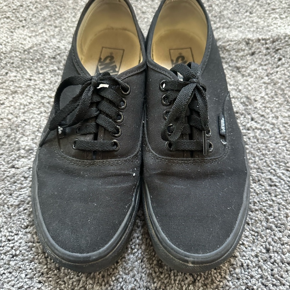 Vans Black Canvas Sneakers